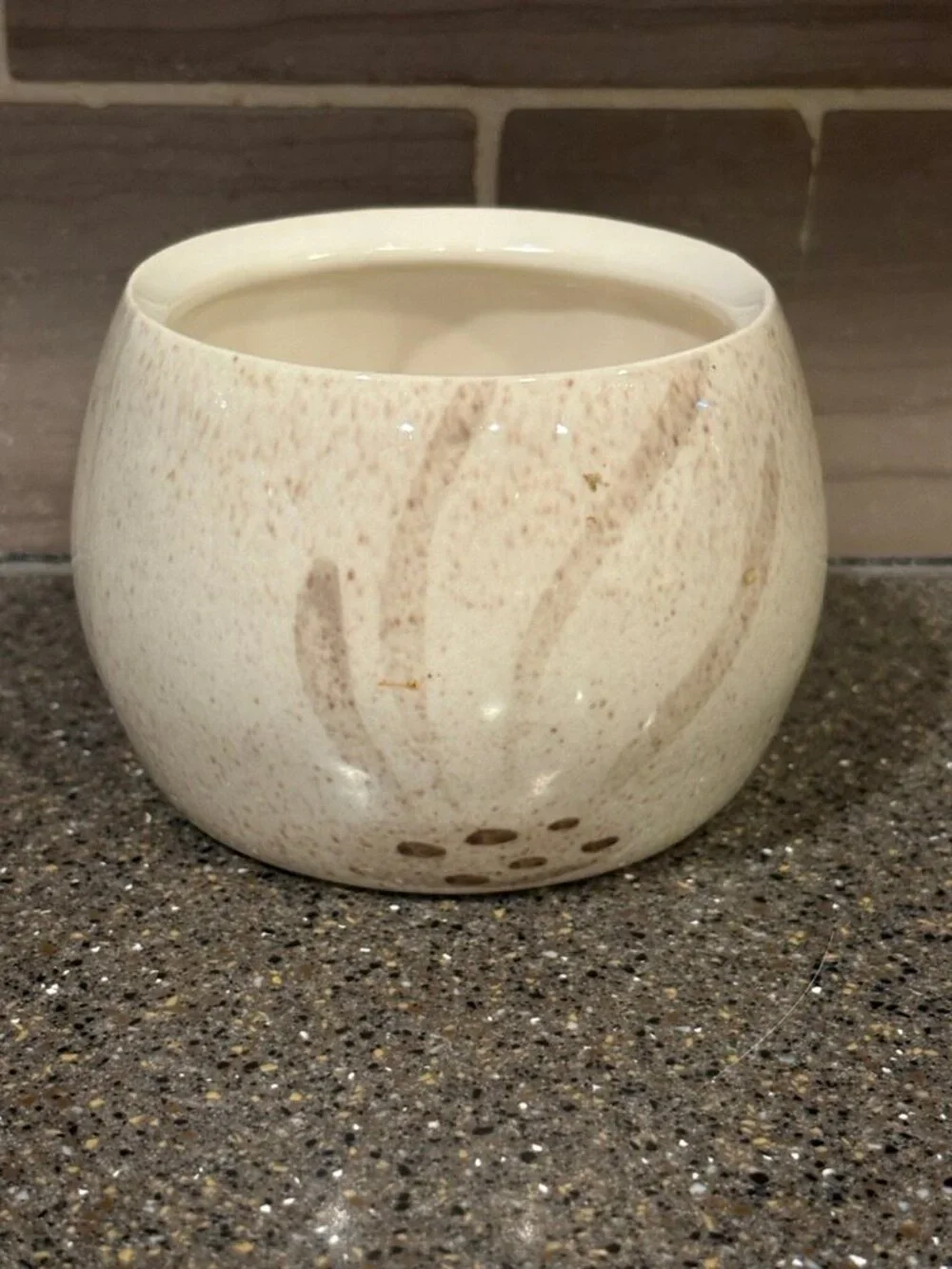 Vtg Red Wing Bob White sugar bowl base MCM